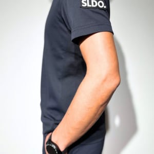 サイドメッシュ切替ポロシャツ SIDE 3D LOGO/DARK NAVY