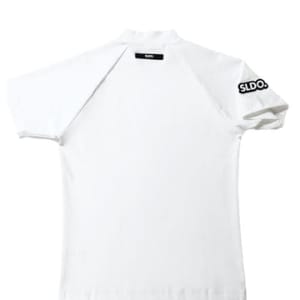 半袖モックネック カットソー SIDE 3D LOGO/WHITE
