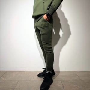 ライト ダブルニットフーディー/DARK MOSS GREEN (UNISEX)