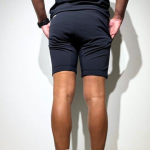 シェルタリングドライピケ 4WAY STRETCH ハーフパンツ BACK LOGO/DARK