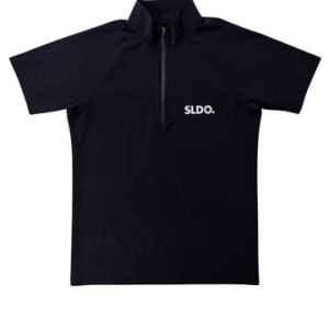 撥水サンシェイド ハーフジップ 半袖モックネック カットソー FRONT