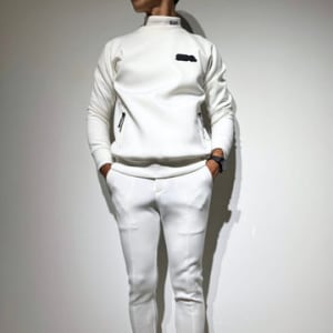 ライト ダブルニットプルオーバー 3D SHADOW LOGO/WHITE (UNISEX)
