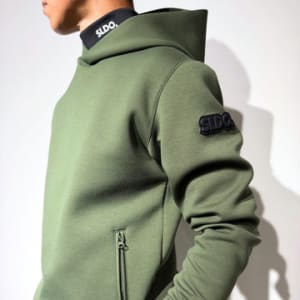 ライト ダブルニットフーディー/DARK MOSS GREEN (UNISEX)