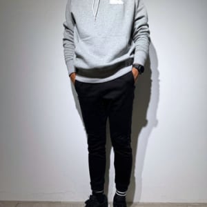 【EXTRA SERIES】3D BRIGHT LOGO 裏起毛フーディー/GRAY (UNISEX)