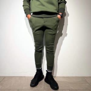 ライト ダブルニットフーディー/DARK MOSS GREEN (UNISEX)