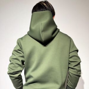 ライト ダブルニットフーディー/DARK MOSS GREEN (UNISEX)