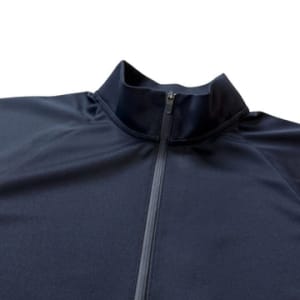 ハーフジップ  カノコ半袖モックネック 3D LOGO/DARK NAVY