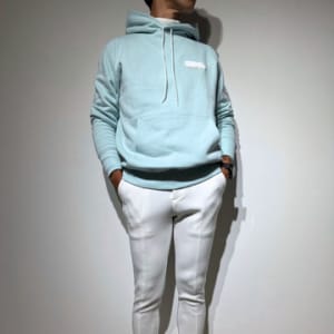 【EXTRA SERIES】3D BRIGHT LOGO 裏起毛フーディー/MINT BLUE (UNISEX)