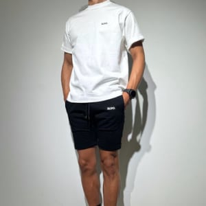 【EXTRA SERIES】ライトウェイト スウェットハーフパンツ MINIMUM LOGO/BLACK