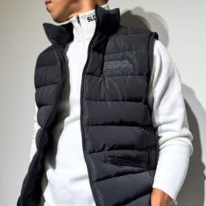 NEW STD裏起毛ハーフジップ ストレッチハイネック ロングスリーブTシャツ/WHITE (UNISEX)