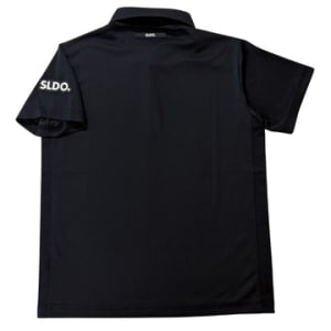 サイドメッシュ切替ポロシャツ SIDE 3D LOGO/BLACK