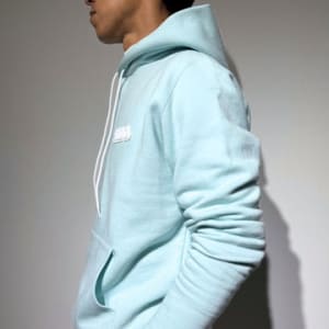 【EXTRA SERIES】3D BRIGHT LOGO 裏起毛フーディー/MINT BLUE (UNISEX)