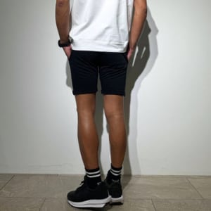 【EXTRA SERIES】ライトウェイト スウェットハーフパンツ MINIMUM LOGO/BLACK