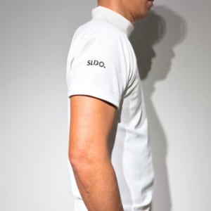 半袖モックネック カットソー シェルタリングドライ NEW STD LOGO/WHITE