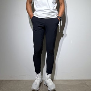 ハーフジップ 半袖モックネック カットソー ZIP LOGO/WHITE
