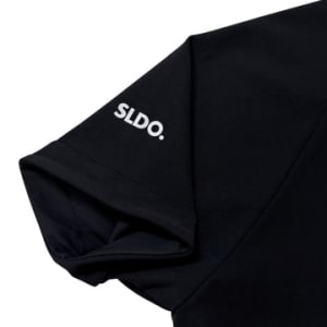 半袖モックネック カットソー シェルタリングドライ NEW STD LOGO/BLACK