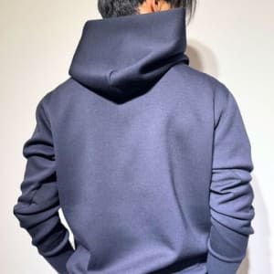 ライト ダブルニットフーディー FRONT 3D SHADOW LOGO/DARK NAVY (UNISEX)
