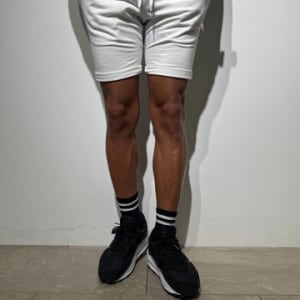 【EXTRA SERIES】ライトウェイト スウェットハーフパンツ MINIMUM LOGO/WHITE