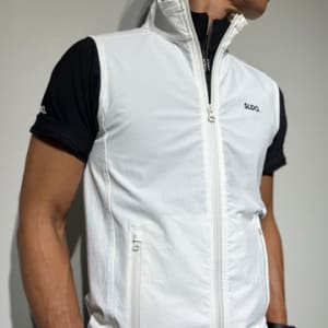 ハーフジップ 半袖モックネック カットソー ZIP LOGO/BLACK