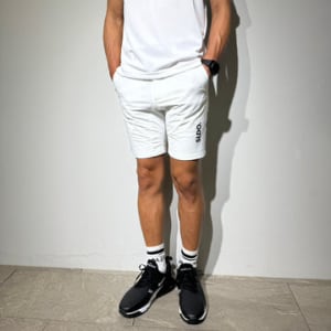 CODURA(R) NYLON 4WAY STRETCH ハーフパンツ  FRONT BACK LOGO/WHITE