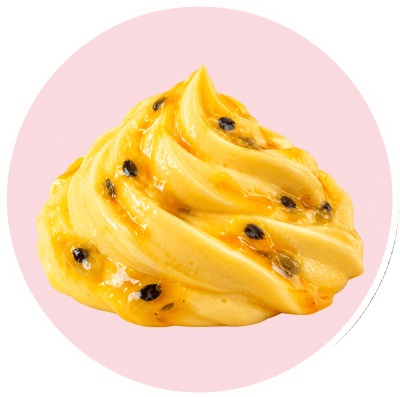Crema de mango con parchita
