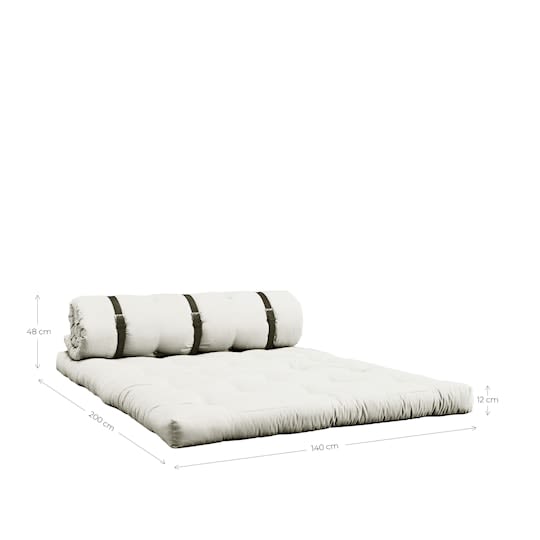 Karup 200cm Grey Sleepo Design Dark Buckle-Up Daybed -