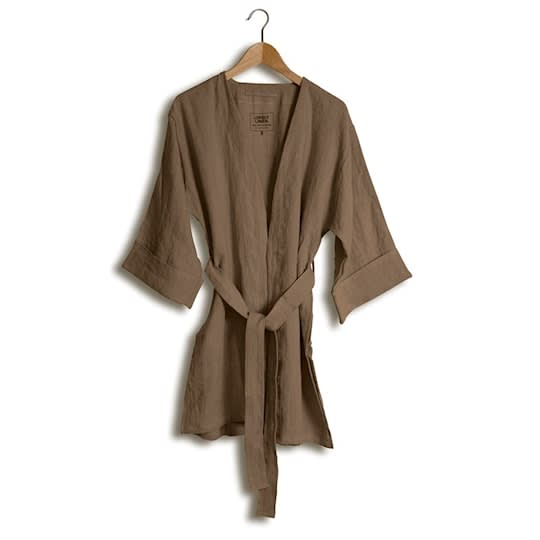 Lovely Linen Kimono Almond M