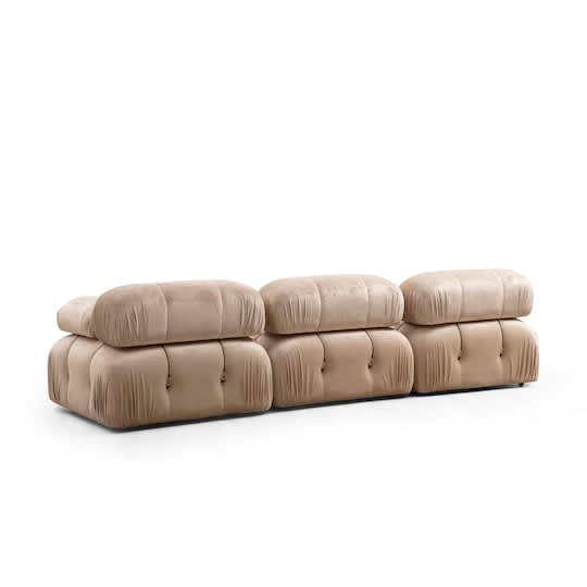 Sleepo Blanca 3-seters Sofa Velvet Beige