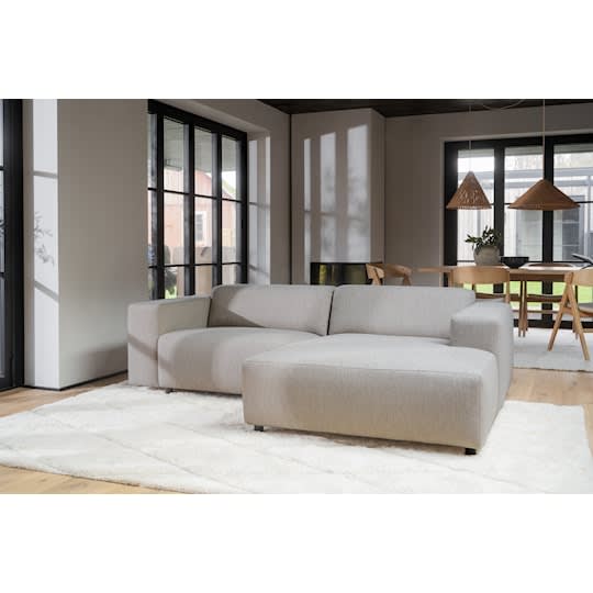 Rowico Home Willard 3-Sitzer Sofa mit Recamiere rechts in Hellbeige