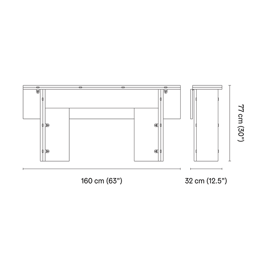 Design House Stockholm Flip Multibord Svart 160cm