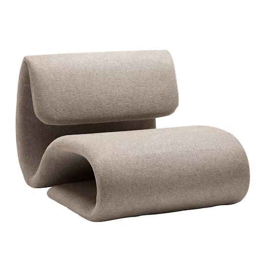 Dan Form Dubna Loungesessel Boucle Beige