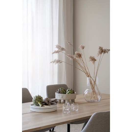 Rowico Home Carradale Matbord V-ben Vitpigmenterad/Svart 220cm