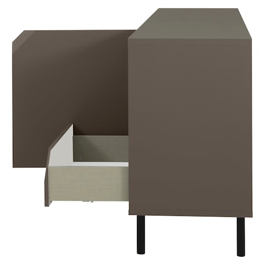 Tenzo Corner Sideboard Dark Taupe Matte 176.5cm