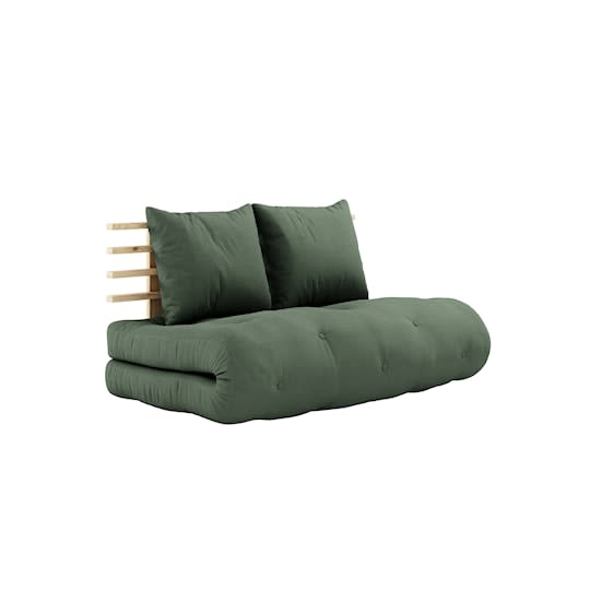 Karup Design Shin Sano Bäddsoffa Natur/Olive Green 140cm