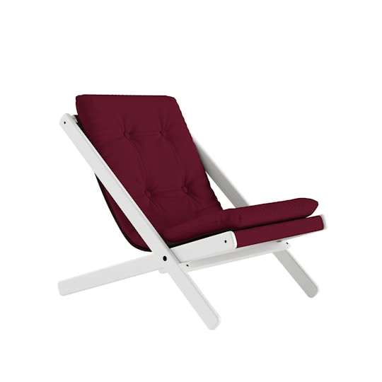 Karup Design Boogie Loungestol Vit/Bordeaux