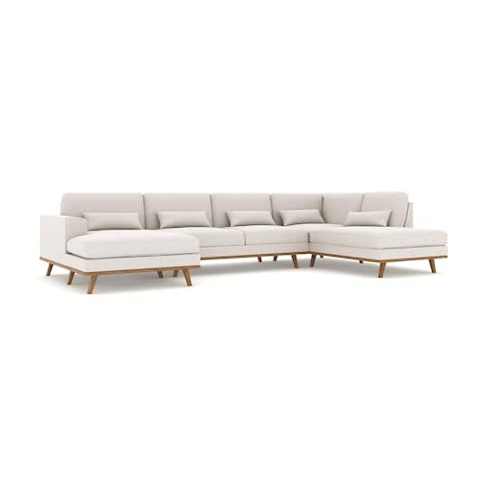 Nordic Home Caleb U-Soffa Höger Beige