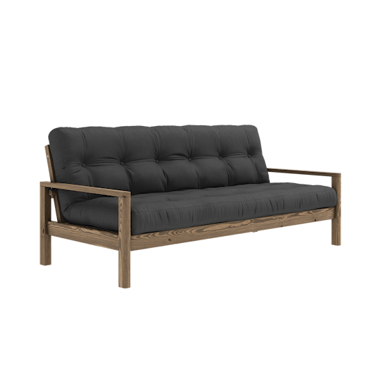 Karup Design Knob Bäddsoffa Brun/Dark Grey 130cm