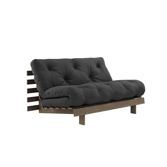 Karup Design Roots Bäddsoffa Brun/Dark Grey 140cm