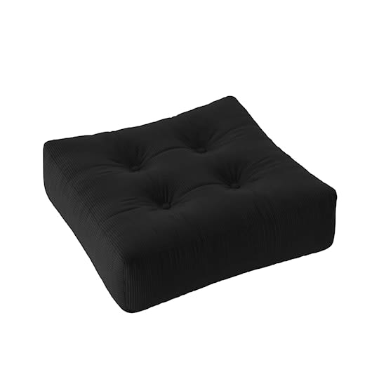 Karup Design More Sittpuff Charcoal Manchester 70x70cm