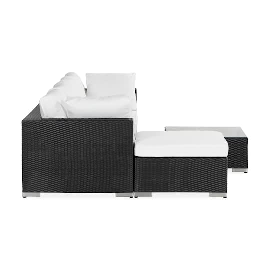 Nordic Outdoor Bora 6-seter Loungesofa Svart