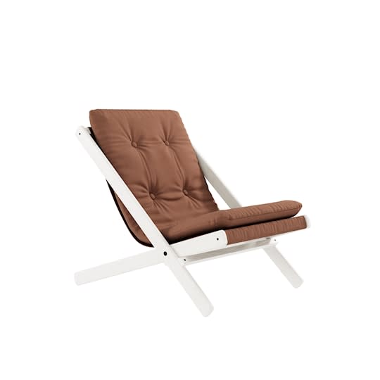 Karup Design Boogie Loungestol Vit/Clay Brown