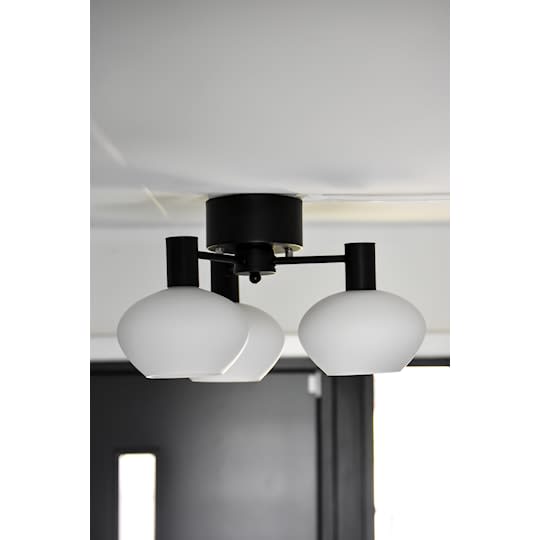 Aneta Lighting Romeo Plafond 3 Svart/Vit