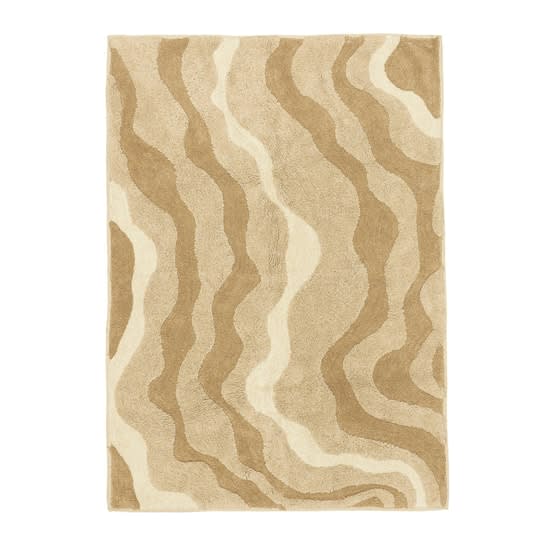 Boel &amp; Jan Idun Bomullsmatta Beige/Brun 160x240