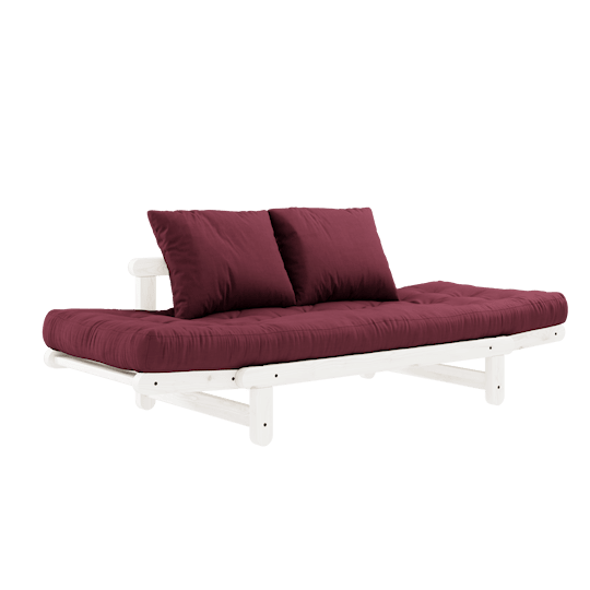 Karup Design Beat Bäddsoffa Vit/Bordeaux 200cm