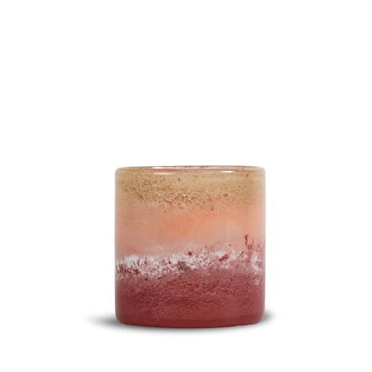 Byon Calore Kerzenlaterne Rosa/Beige/Bordeaux 15cm