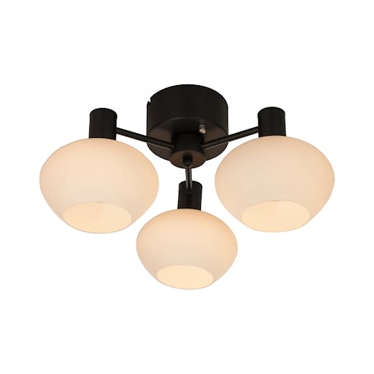 Aneta Lighting Romeo Plafond 3 Svart/Vit