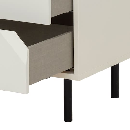 Tenzo Corner Sideboard Cotton White Matte 176.5cm