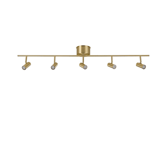 Belid Cato Rail 5 Kohdevalaisin LED Kattovalaisin Messinki