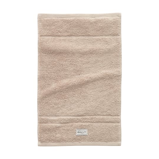 GANT Home Organic Premium Terry Handduk Silver Sand 30x50