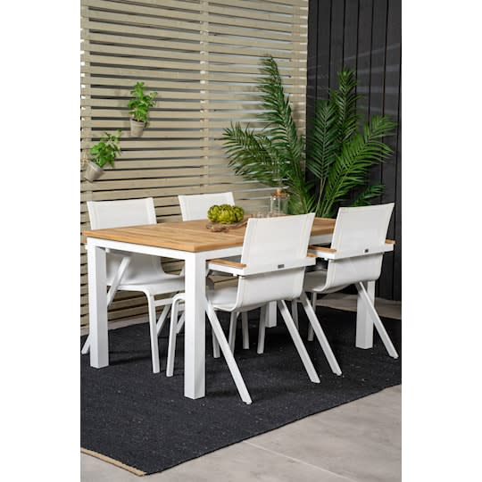 Nordic Outdoor Elsa Matbord Vit 152/210cm